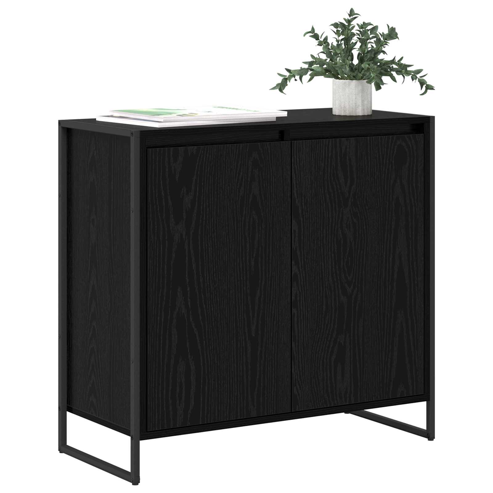 Sideskab 79 X 36 X 75 Cm Konstrueret Træ - Billede 3