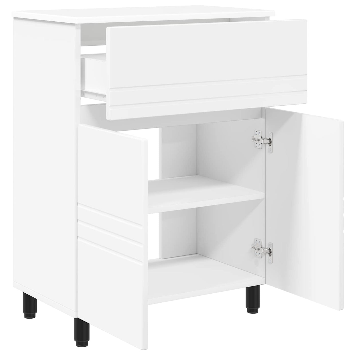 Badeværelse Vaskeskab 60 X 35 X 80 Cm Konstrueret Træ - Billede 4