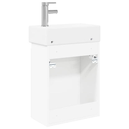 Badeværelses Vanity-enhed Med Armatur 45,5 X 22,5 X 84 Cm - Billede 7