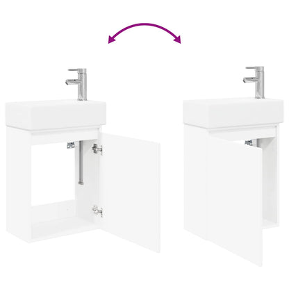 Badeværelses Vanity-enhed Med Armatur 45,5 X 22,5 X 84 Cm - Billede 9
