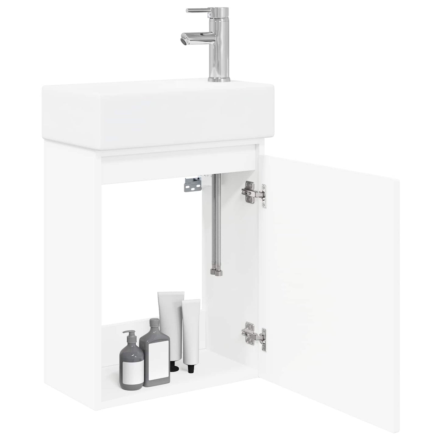 Badeværelses Vanity-enhed Med Armatur 45,5 X 22,5 X 84 Cm - Billede 3