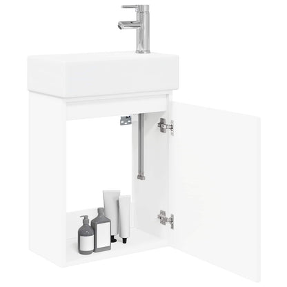 Badeværelses Vanity-enhed Med Armatur 45,5 X 22,5 X 84 Cm - Billede 3
