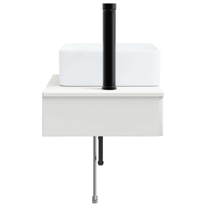 Vægmonteret Vask 53 X 35 X 39 Cm Konstrueret Træ - Billede 4