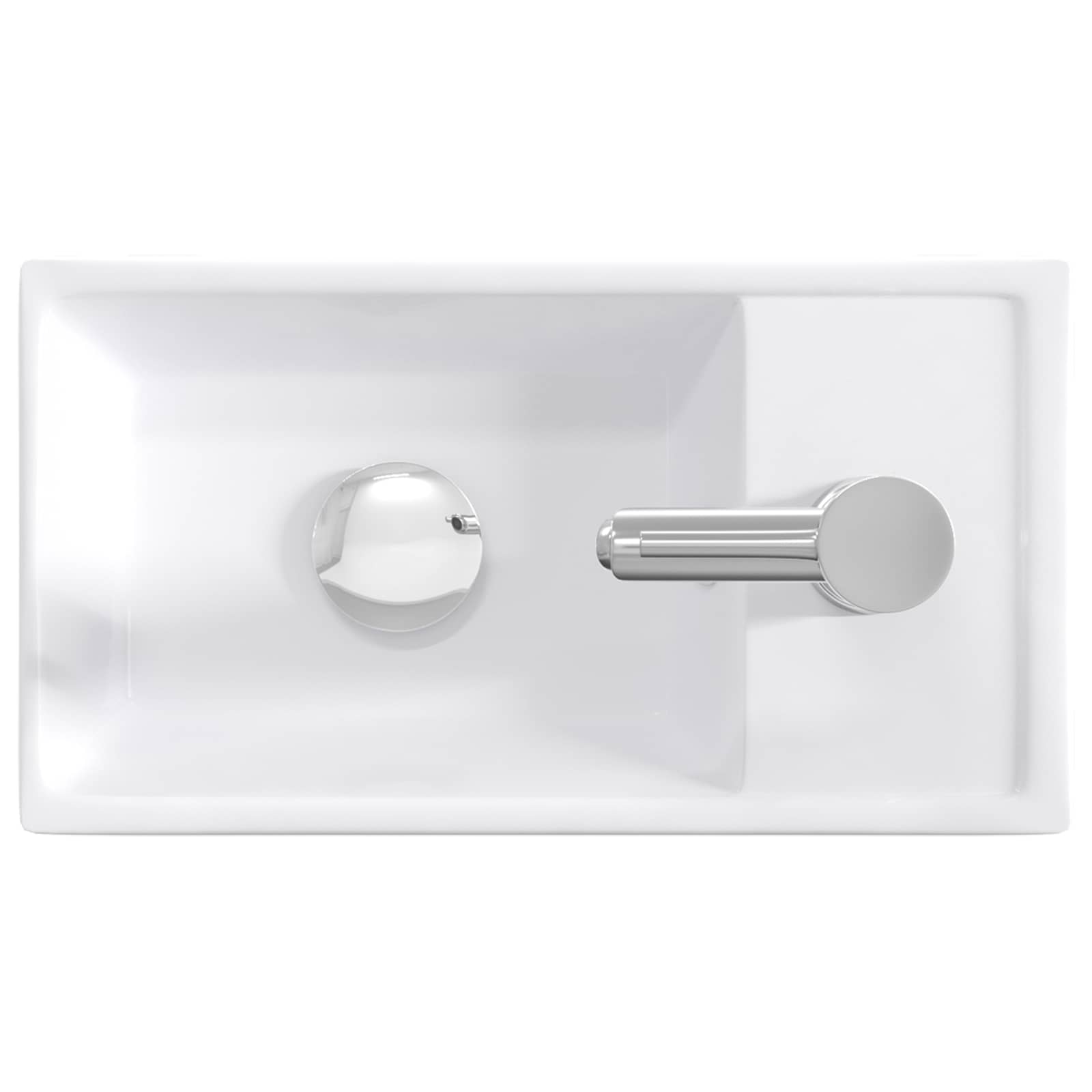 Badeværelses Vaskeskål 40,5 X 22,5 X 11,5 Cm Metal - Billede 7