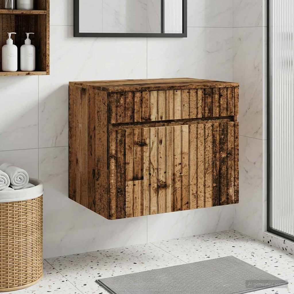 Vægmonteret Badeværelsesskab 59 X 44,5 X 50 Cm - Variant 890640