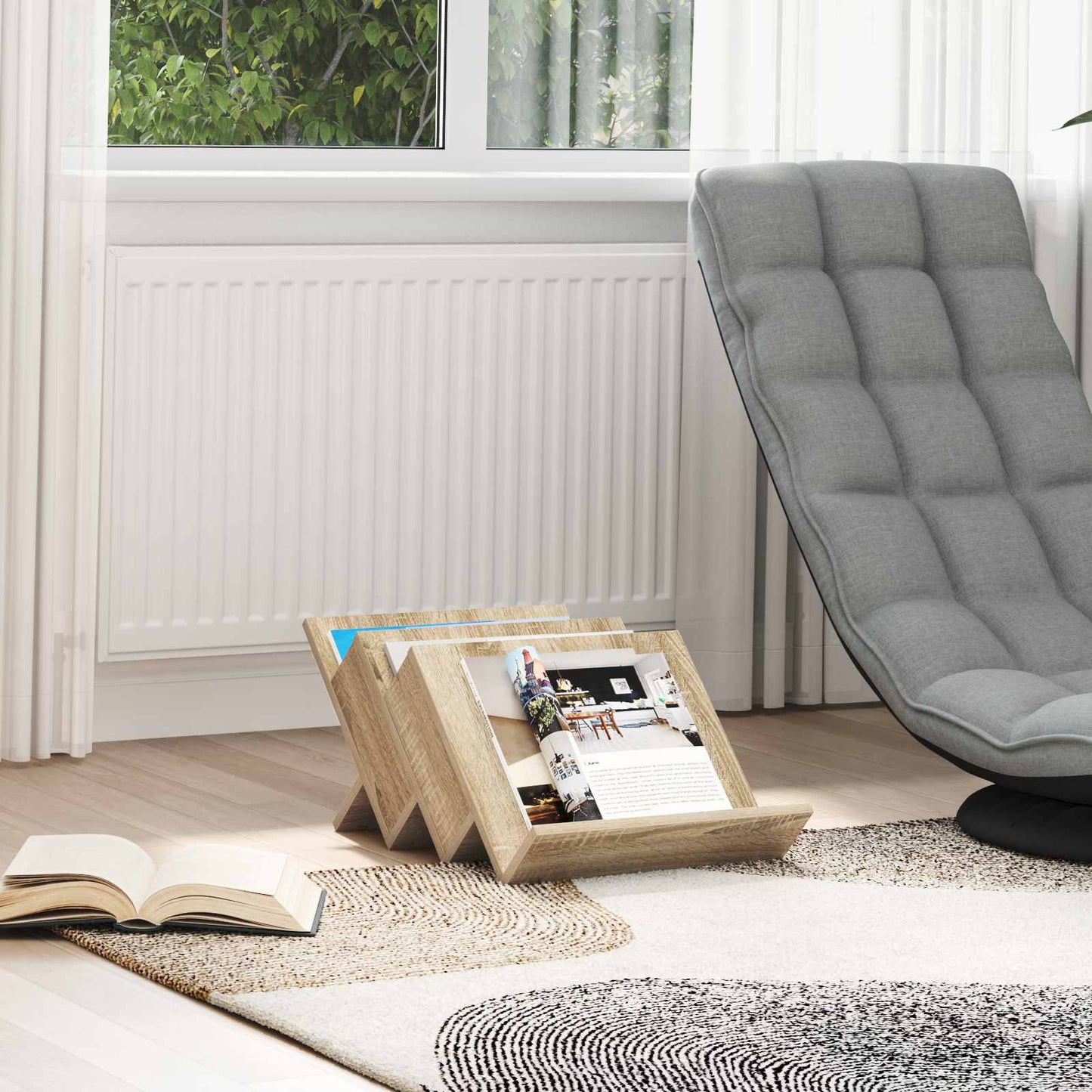 Magasin Rack Med Hylde 53 X 40 X 28,5 Cm Konstrueret Træ - Variant 890874