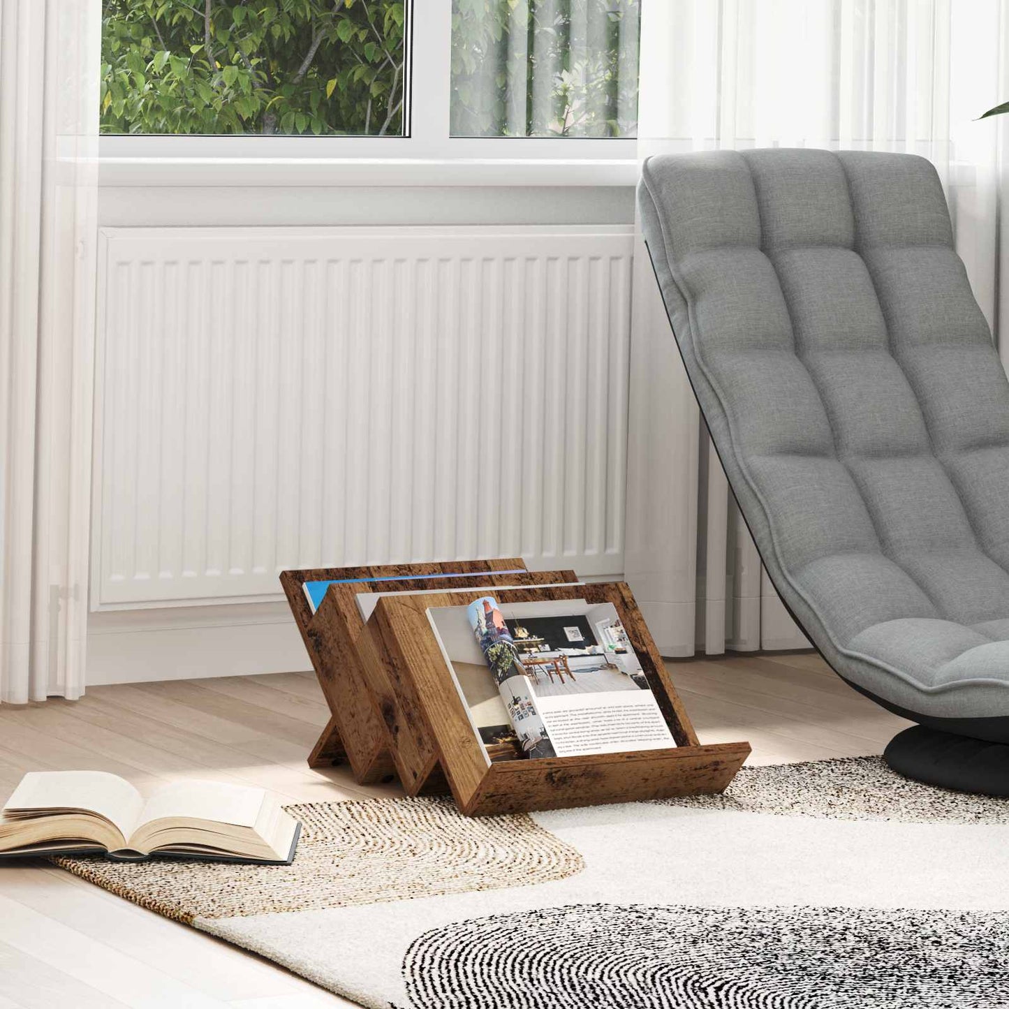 Magasin Rack Med Hylde 53 X 40 X 28,5 Cm Konstrueret Træ - Variant 890878