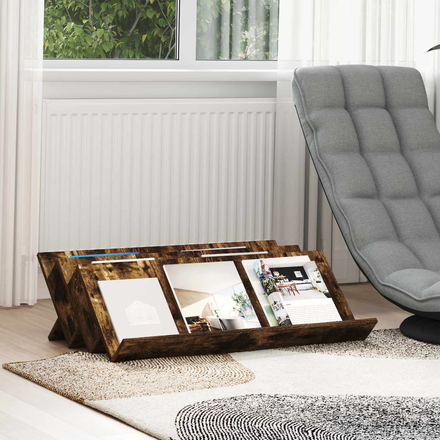 Magasin Rack Med Hylde 53 X 40 X 28,5 Cm Konstrueret Træ - Variant 890892
