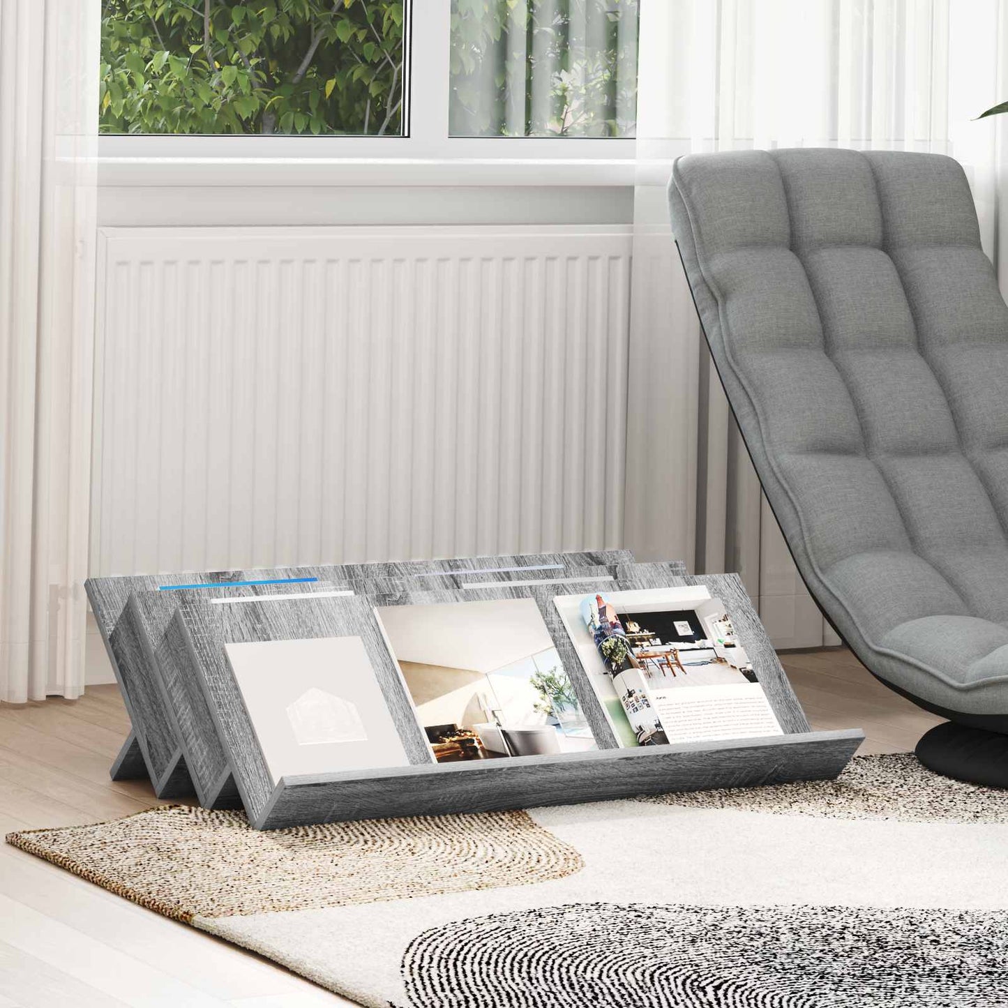 Magasin Rack Med Hylde 53 X 40 X 28,5 Cm Konstrueret Træ - Variant 890893