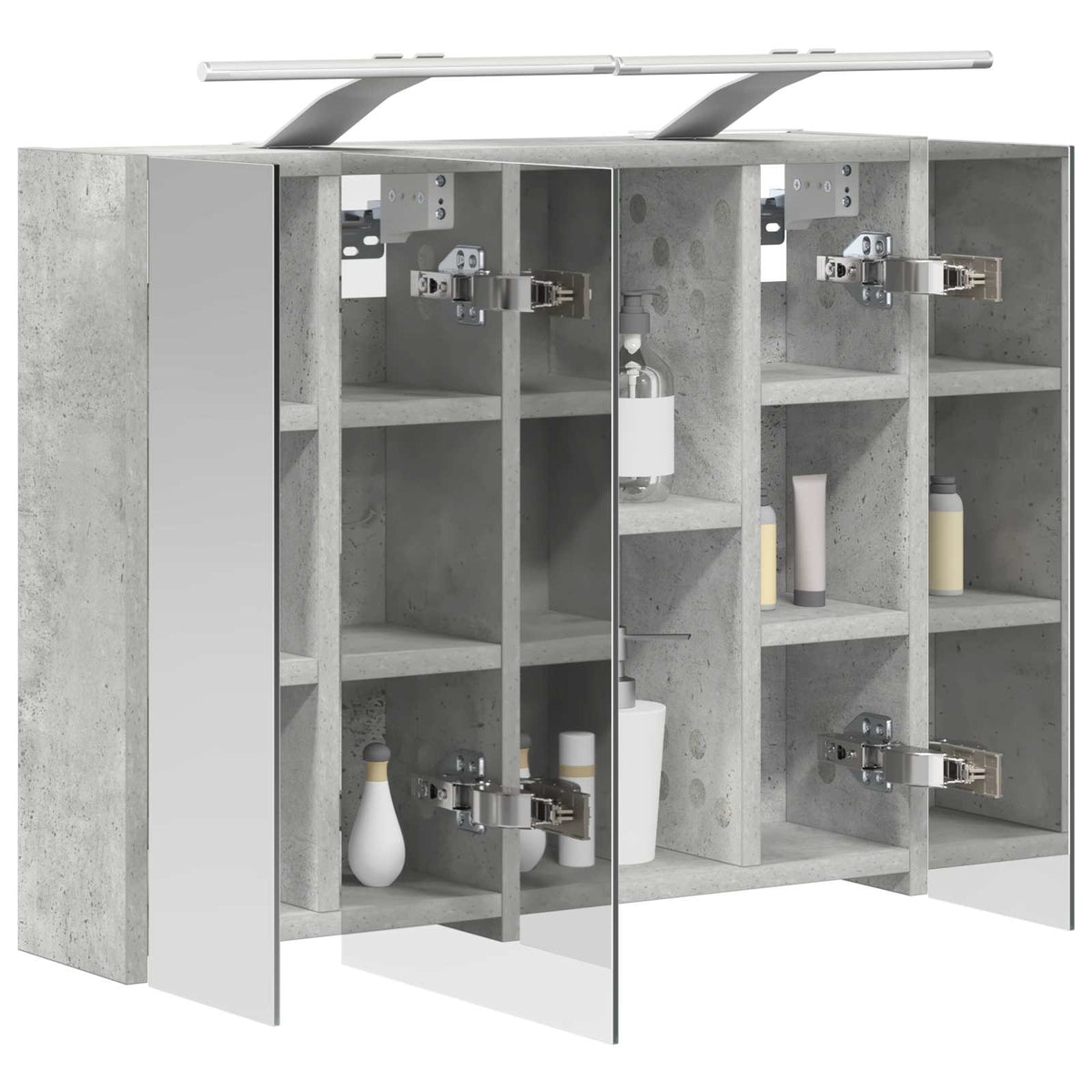 Badeværelsesspejlskab Beton - Billede 3