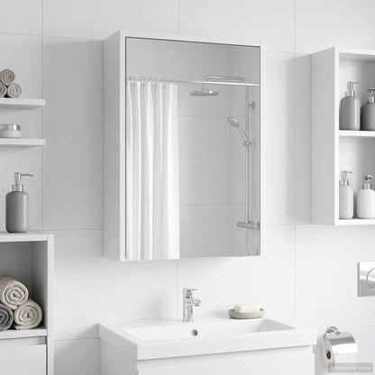 Badeværelsesspejlskab 43 X 16 X 62.5 Cm Konstrueret Træ - Hovedbillede