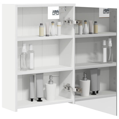 Badeværelsesspejlskab 43 X 16 X 62.5 Cm Konstrueret Træ - Billede 3