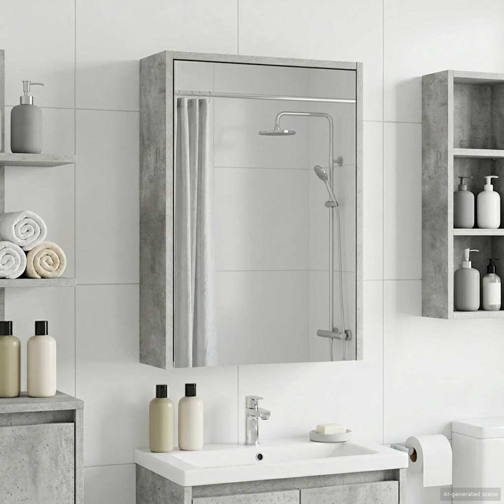 Badeværelsesspejlskab 43 X 16 X 62.5 Cm Konstrueret Træ - Variant 889138