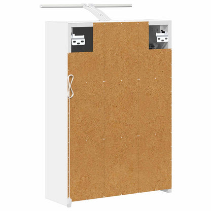 Badeværelsesspejlskab 43 X 16 X 62.5 Cm Konstrueret Træ - Billede 9