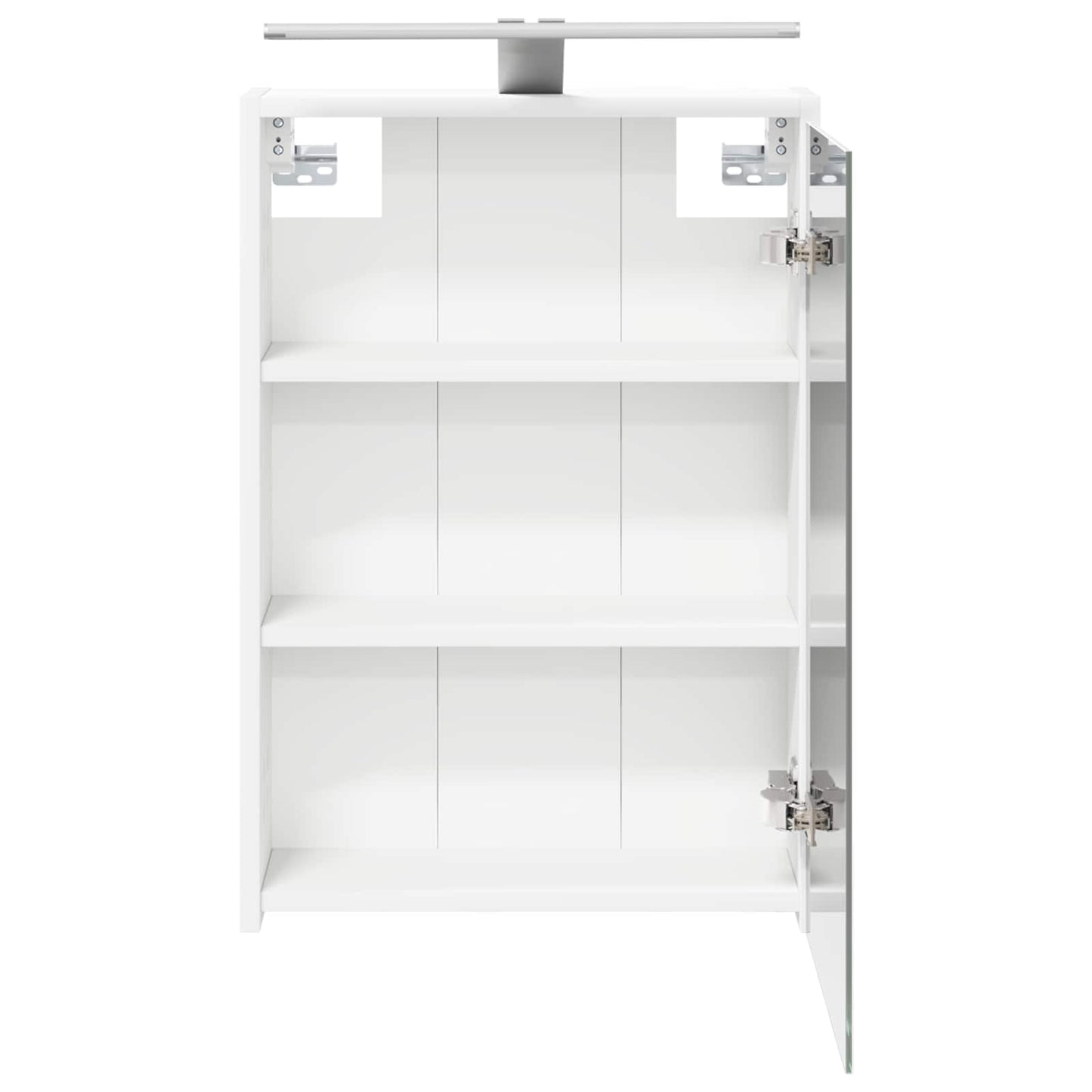 Badeværelsesspejlskab 43 X 16 X 62.5 Cm Konstrueret Træ - Billede 7
