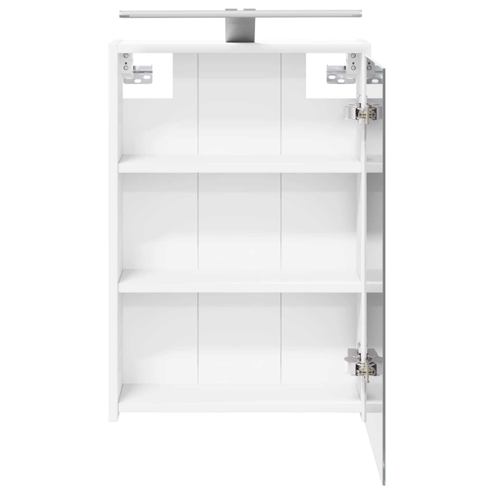 Badeværelsesspejlskab 43 X 16 X 62.5 Cm Konstrueret Træ - Billede 7