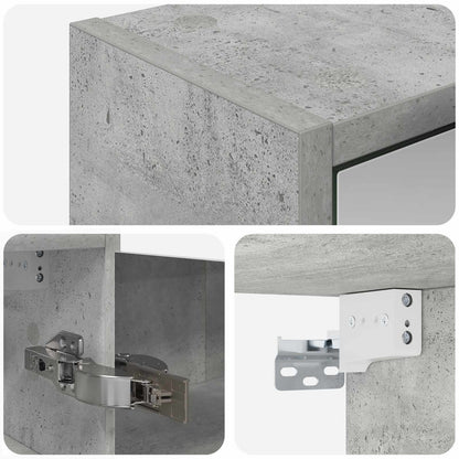 Badeværelsesspejlskab Beton - Billede 10