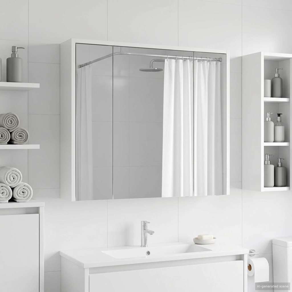 Badeværelsesspejlskab 43 X 16 X 62.5 Cm Konstrueret Træ - Variant 889167