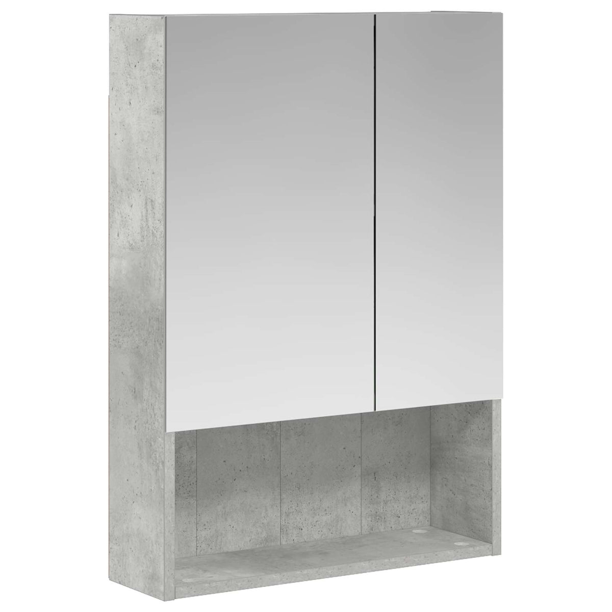 Badeværelsesspejlskab Beton Grå 50 X 14,5 X 70 Cm - Billede 2