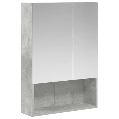 Badeværelsesspejlskab Beton Grå 50 X 14,5 X 70 Cm - Billede 2
