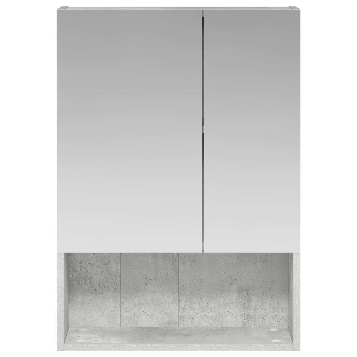 Badeværelsesspejlskab Beton Grå 50 X 14,5 X 70 Cm - Billede 5