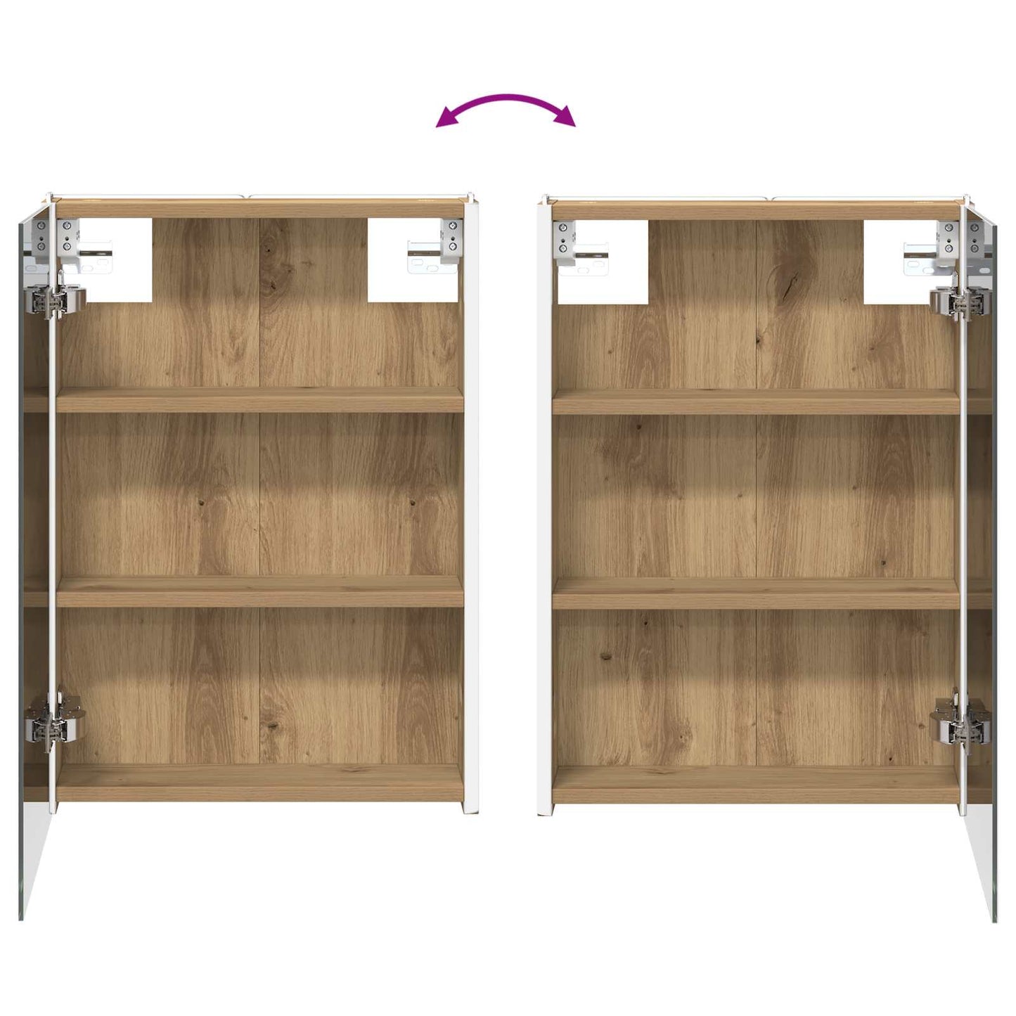 Badeværelsesspejlskab Artisan Eg 43 X 11,5 X 60,5 Cm - Billede 12