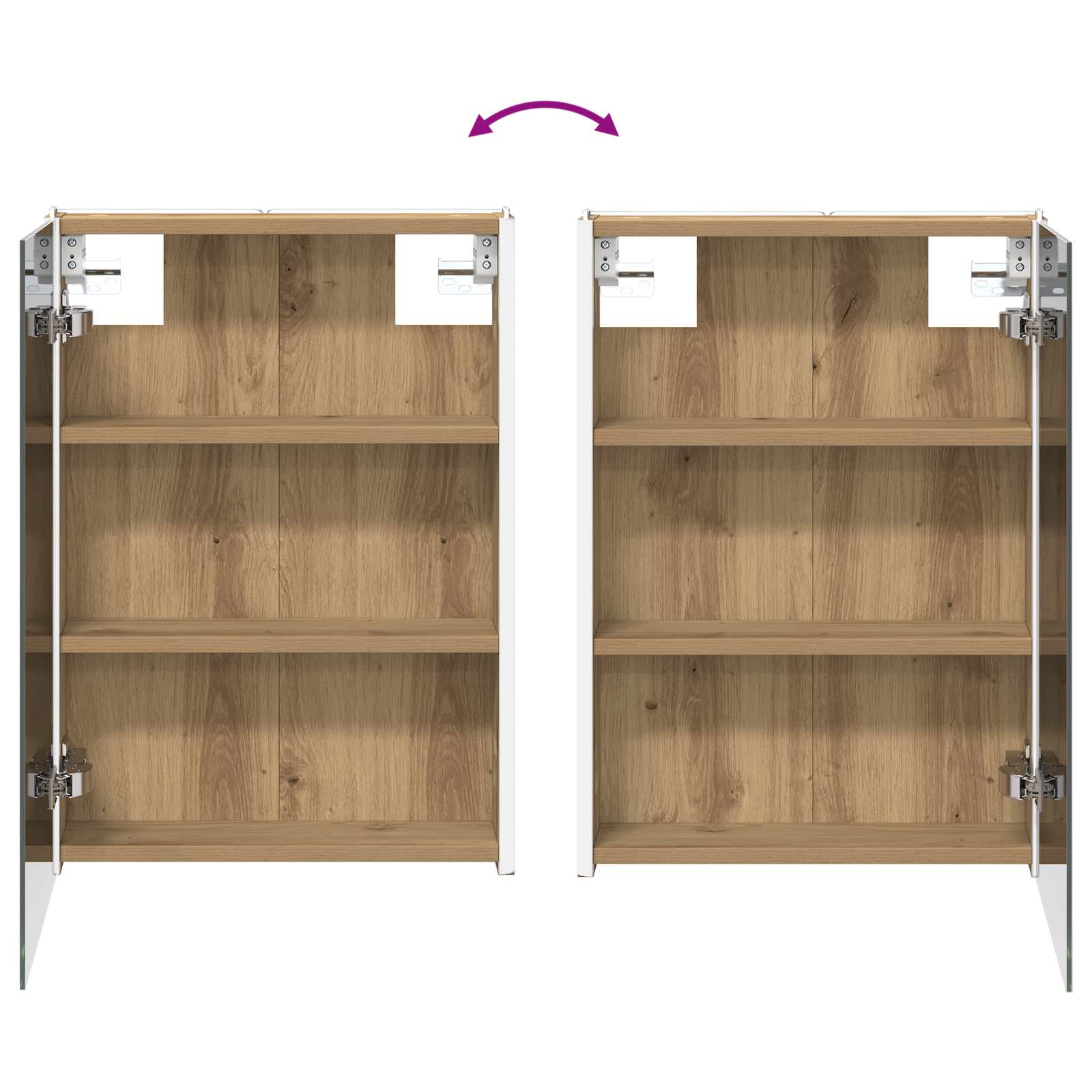Badeværelsesspejlskab Artisan Eg 43 X 11,5 X 60,5 Cm - Billede 12