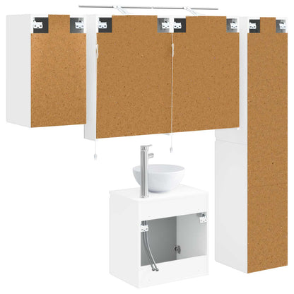 Badeværelsesskabsæt 5 Dele 50 X 14,5 X 70 Cm - Billede 9