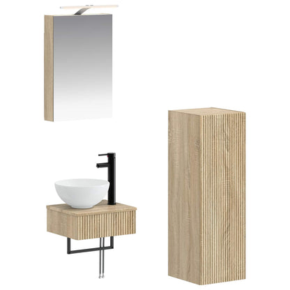 Badeværelsesskabsæt 4 Dele 40 X 10,5 X 60,5 Cm - Variant 3407361