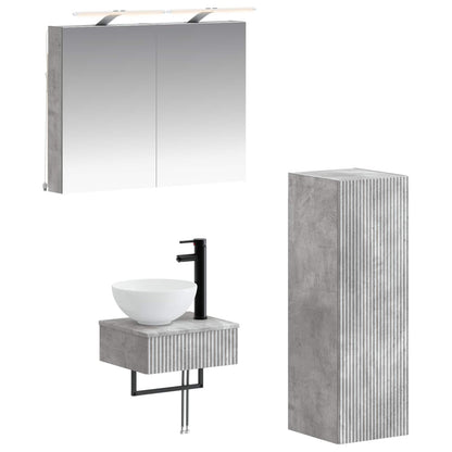 Badeværelsesskabsæt 4 Dele 40 X 10,5 X 60,5 Cm - Variant 3407362