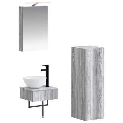 Badeværelsesskabsæt 4 Dele 40 X 10,5 X 60,5 Cm - Variant 3407364