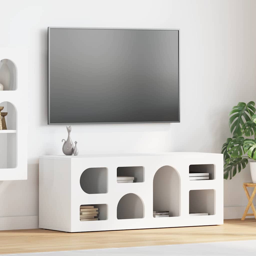 Tv-skab 100 X 35 X 40 Cm Konstrueret Træ - Hovedbillede