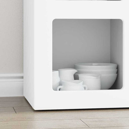 Sideboard 59 X 35 X 80.5 Cm Konstrueret Træ - Billede 5