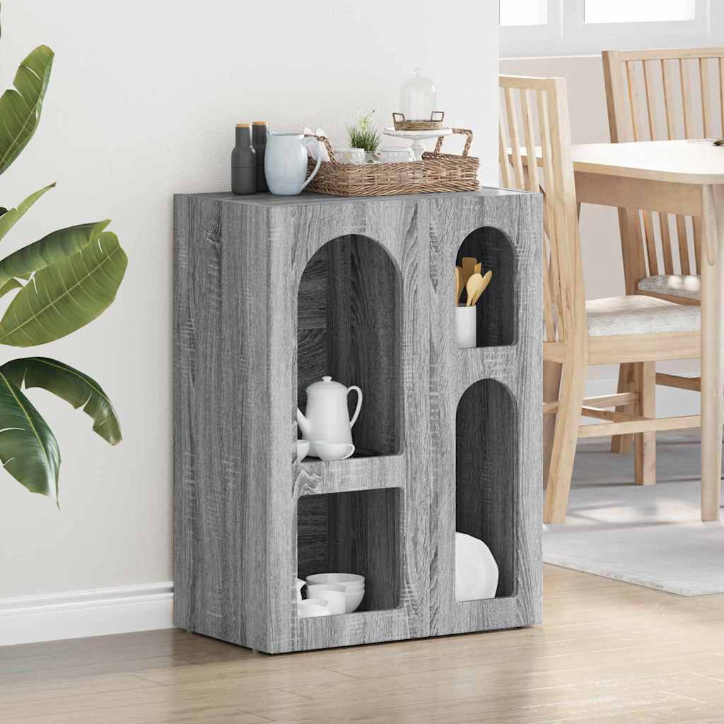 Sideboard 59 X 35 X 80.5 Cm Konstrueret Træ