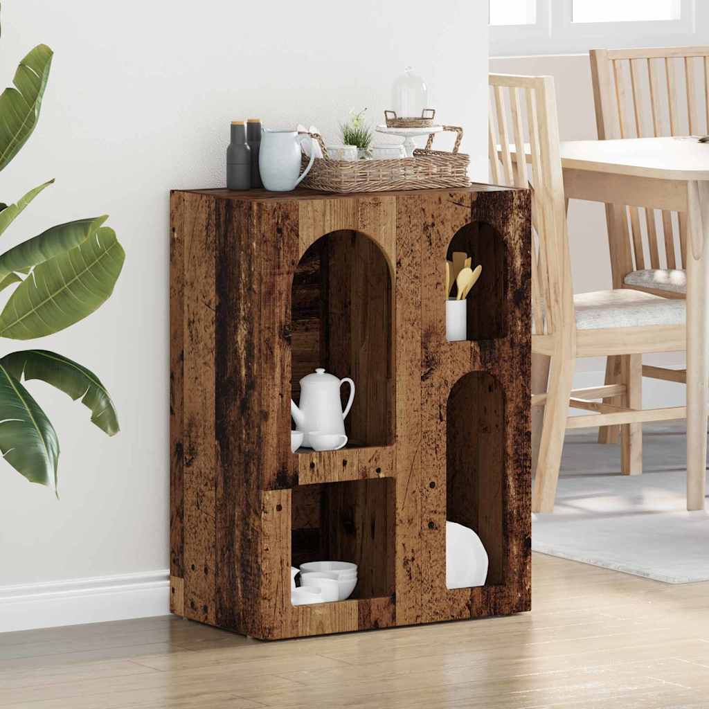 Sideboard 59 X 35 X 80.5 Cm Konstrueret Træ
