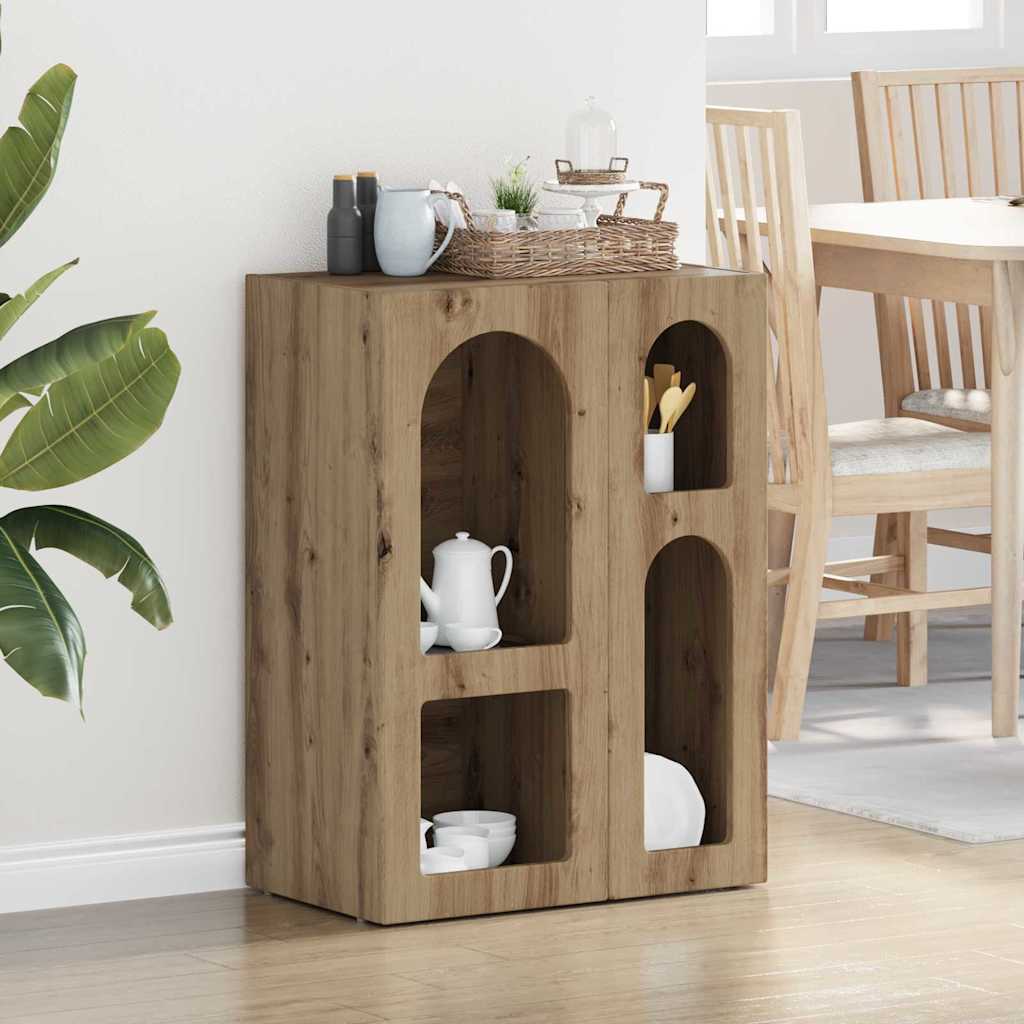 Sideboard 59 X 35 X 80.5 Cm Konstrueret Træ
