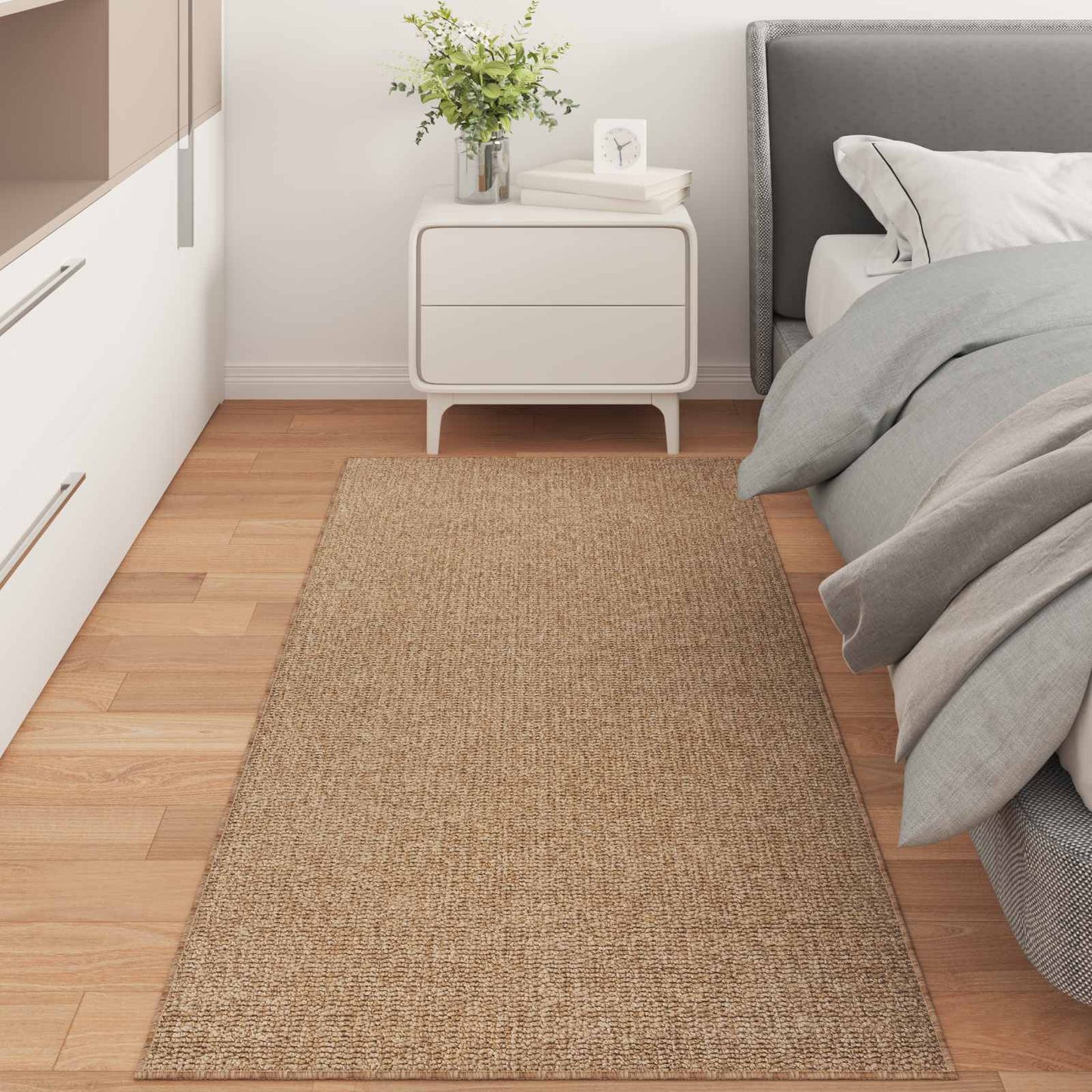 Områdetæpper Rektangulær Agira Naturfarvet 150 X 80 Cm - Hovedbillede