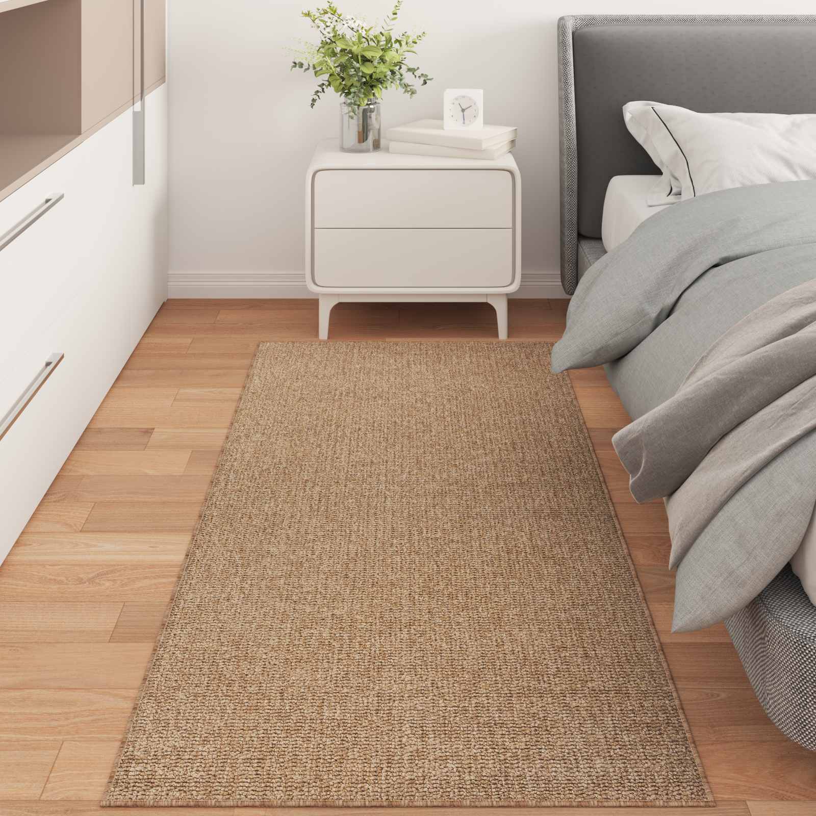Områdetæpper Rektangulær Agira Naturfarvet 150 X 80 Cm - Hovedbillede