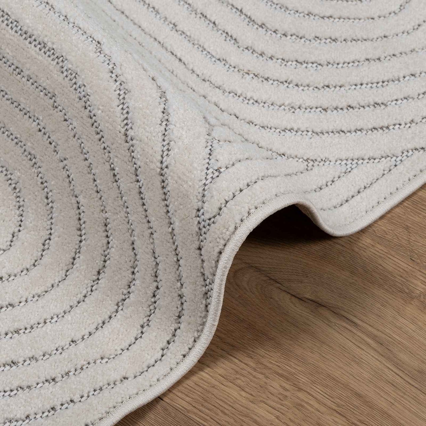 Områdetæpper Firkantet Palmeras Creme 120 X 120 Cm Polyester - Billede 6