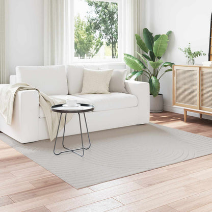 Områdetæpper Firkantet Palmeras Creme 120 X 120 Cm Polyester - Hovedbillede