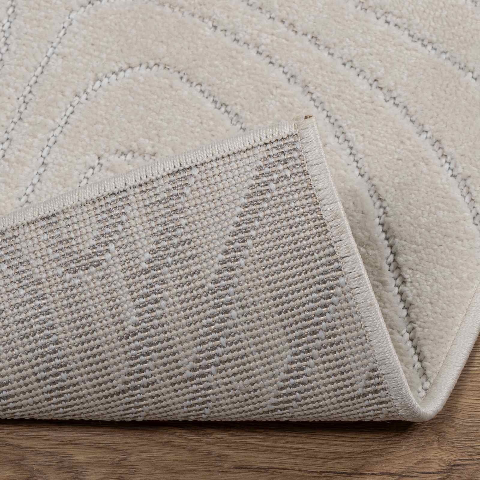 Områdetæpper Rektangulær Palmeras Creme 280 X 200 Cm Polyester - Billede 4
