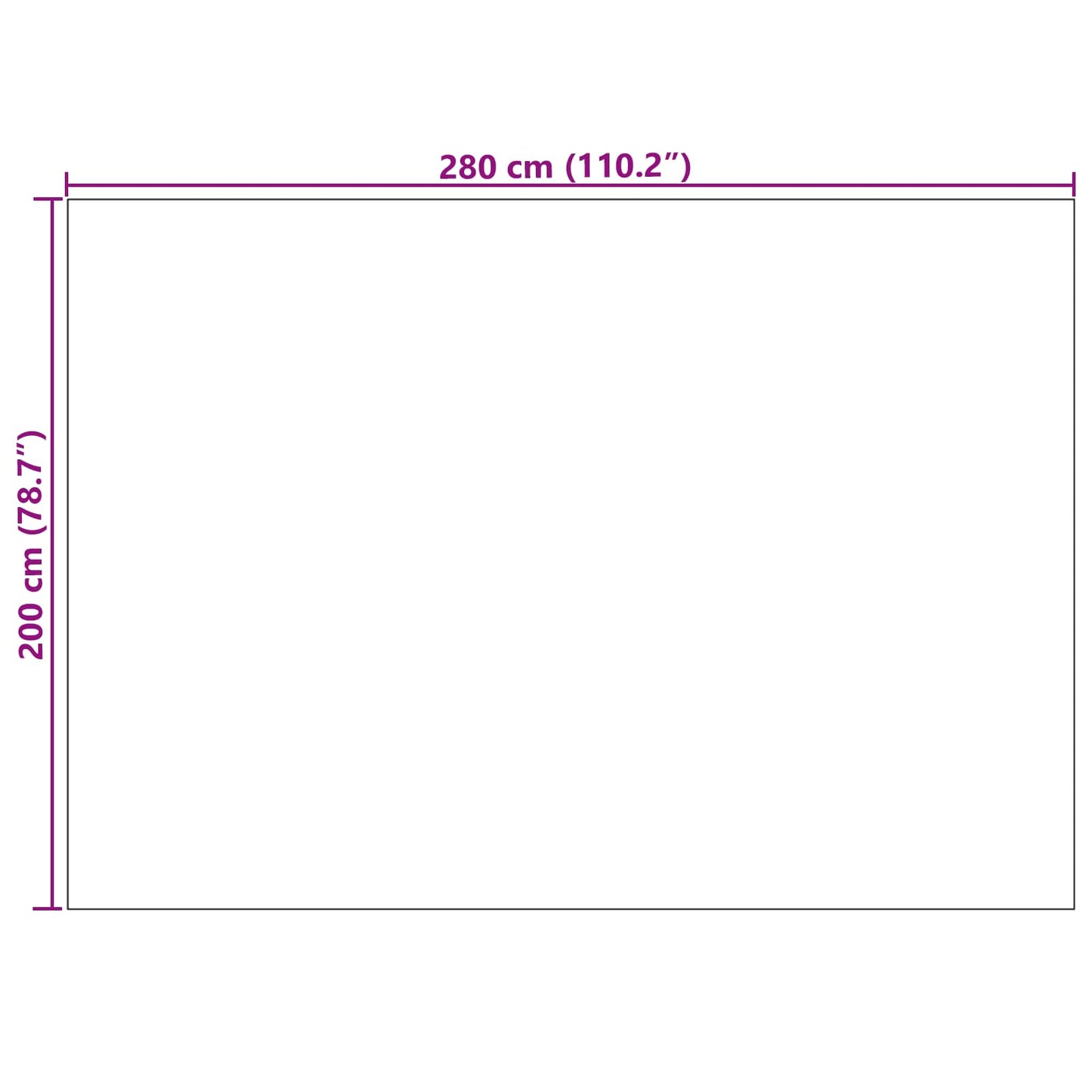 Områdetæpper Rektangulær Palmeras Creme 280 X 200 Cm Polyester - Billede 8