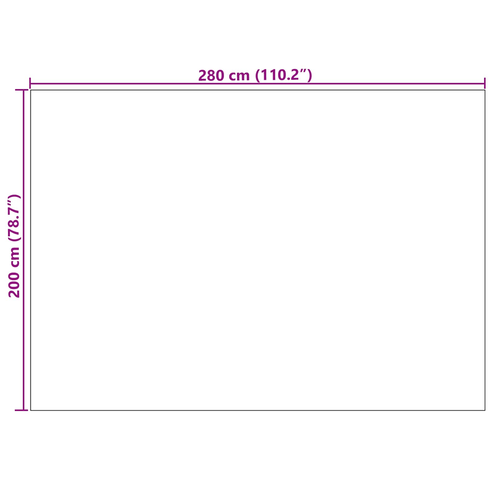 Områdetæpper Rektangulær Palmeras Creme 280 X 200 Cm Polyester - Billede 8