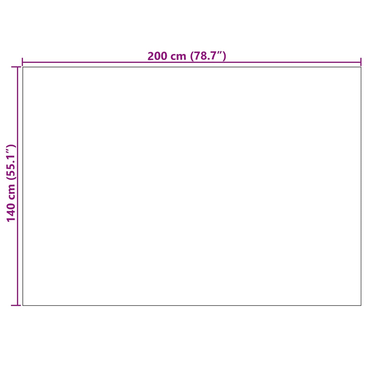 Områdetæpper Rektangulær Sirolo Antracit 200 X 140 Cm Polyester - Billede 8