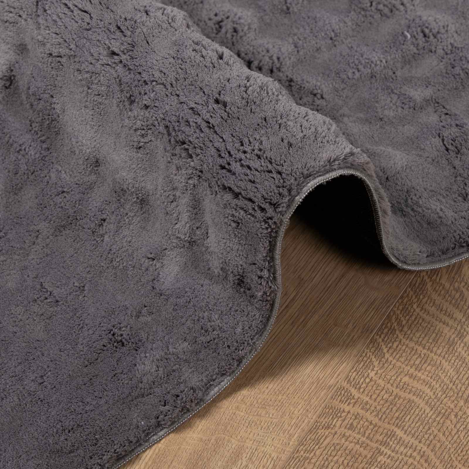 Områdetæpper Firkantet Sirolo Antracit 240 X 240 Cm Polyester - Billede 5