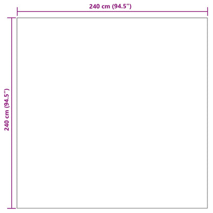 Områdetæpper Firkantet Sirolo Antracit 240 X 240 Cm Polyester - Billede 8