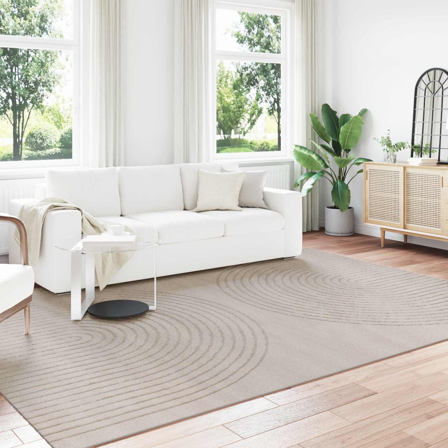 Indendørs Tæppe Galati Beige Polyester - Variant 42022809
