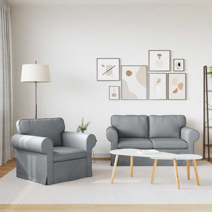 Sofa Sæt 2 Dele 155 X 82 X 80 Cm Stof - Billede 3
