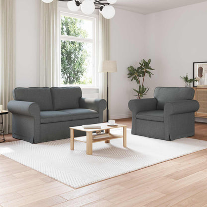 Sofa Sæt 2 Dele 155 X 82 X 80 Cm Stof