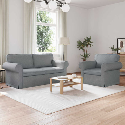 Sofa Sæt 2 Dele 155 X 82 X 80 Cm Stof